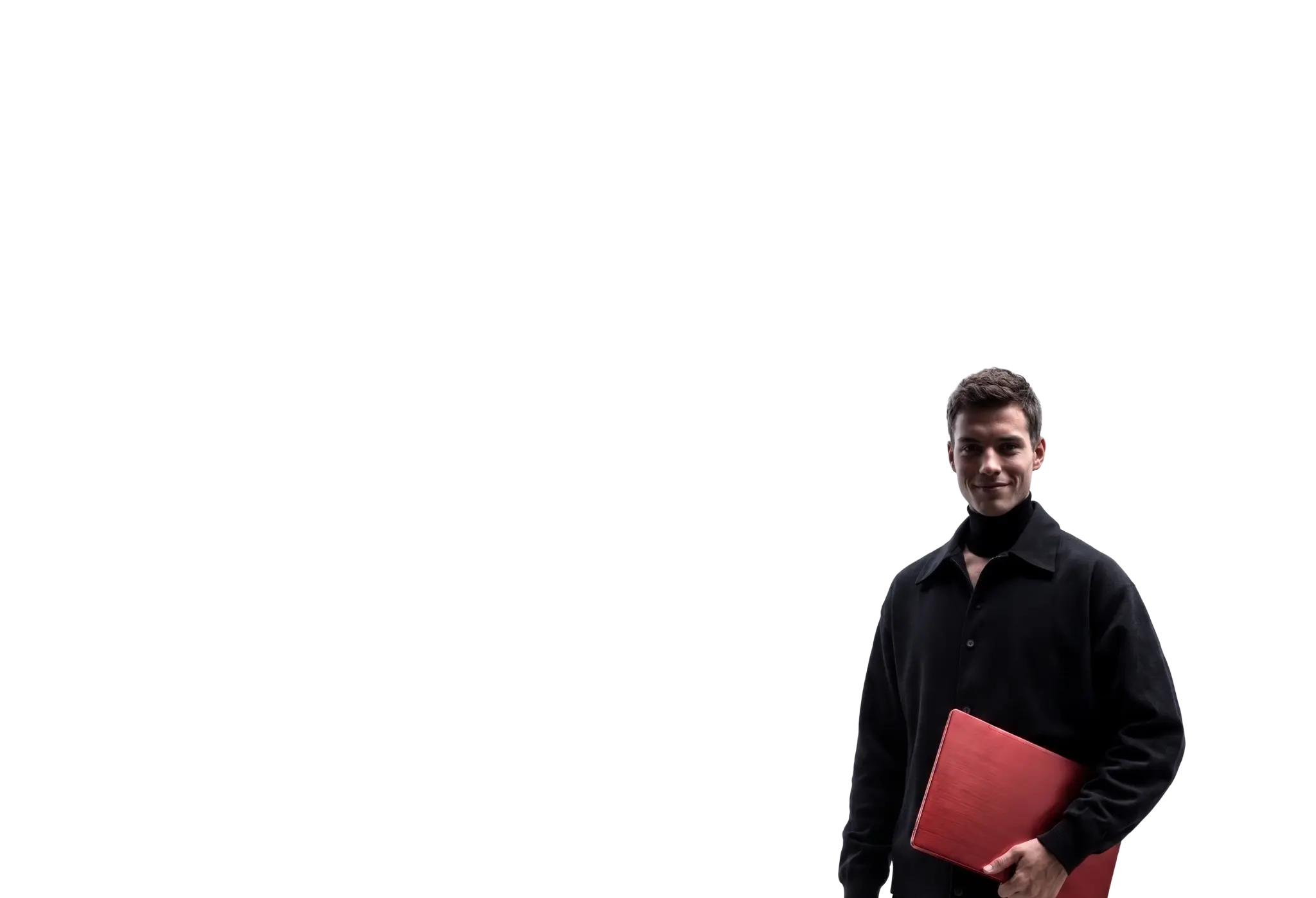 man with a laptop